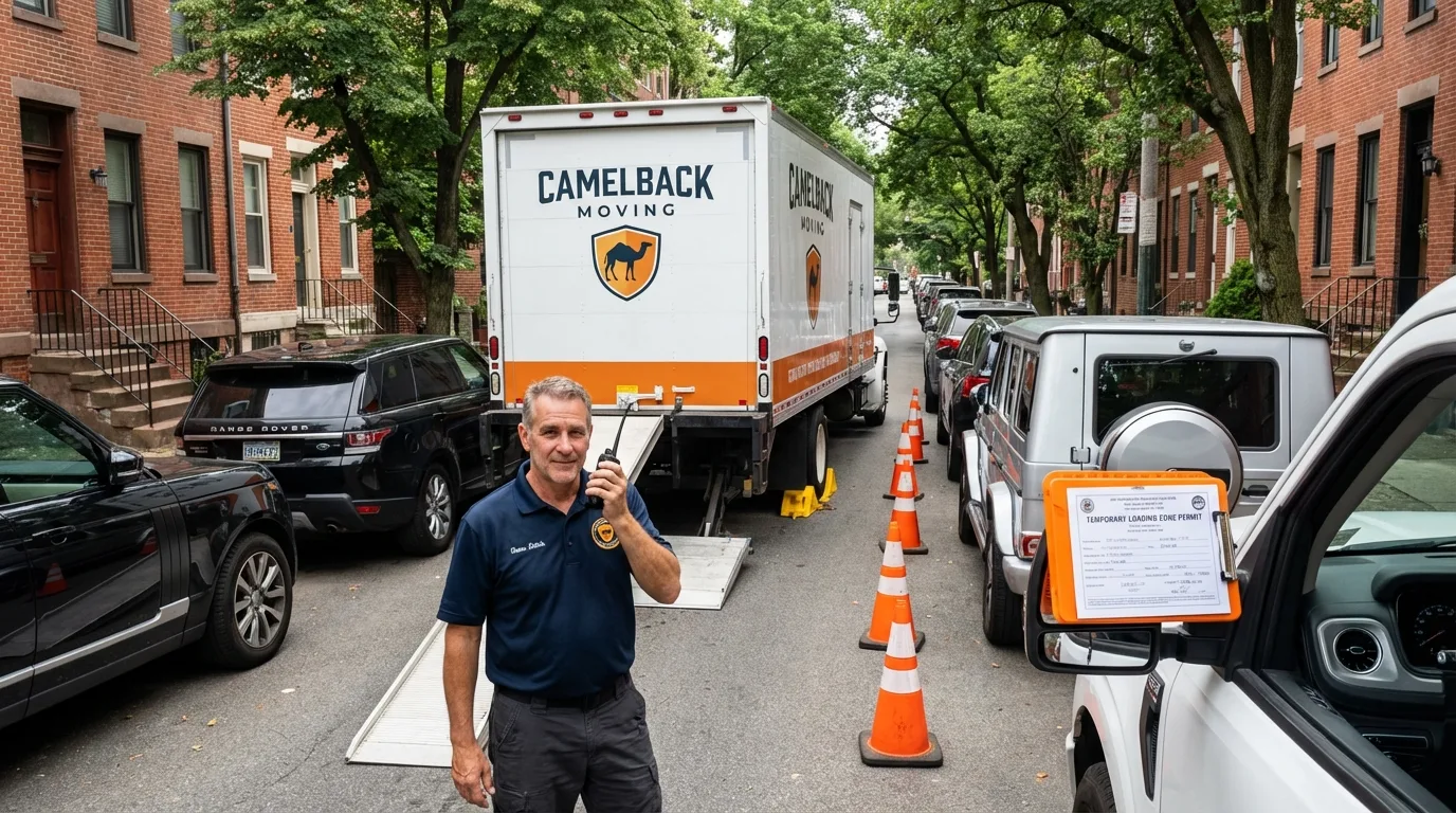 City street loading permit setup in Tannersville, PA
